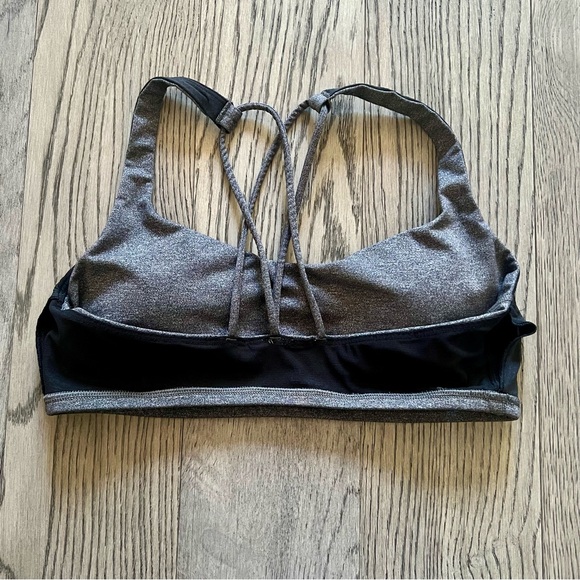 Lululemon Free To Be Bra Heathered Black 8 - Picture 7 of 8